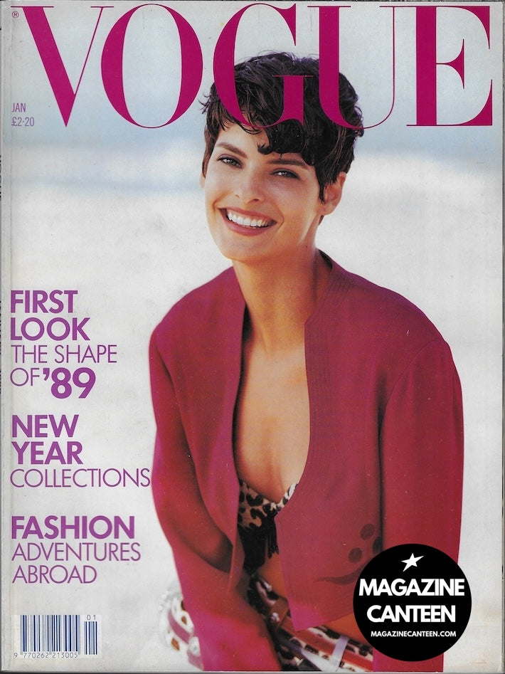 Vogue Magazine January 1989 - Linda Evangelista