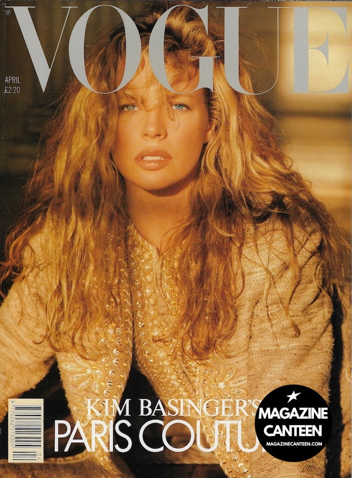 Vogue Magazine April 1989 - KIM BASINGER