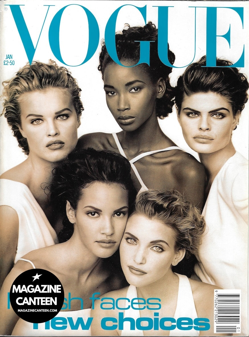 Vogue Magazine January 1992 - CLAUDIA MASON