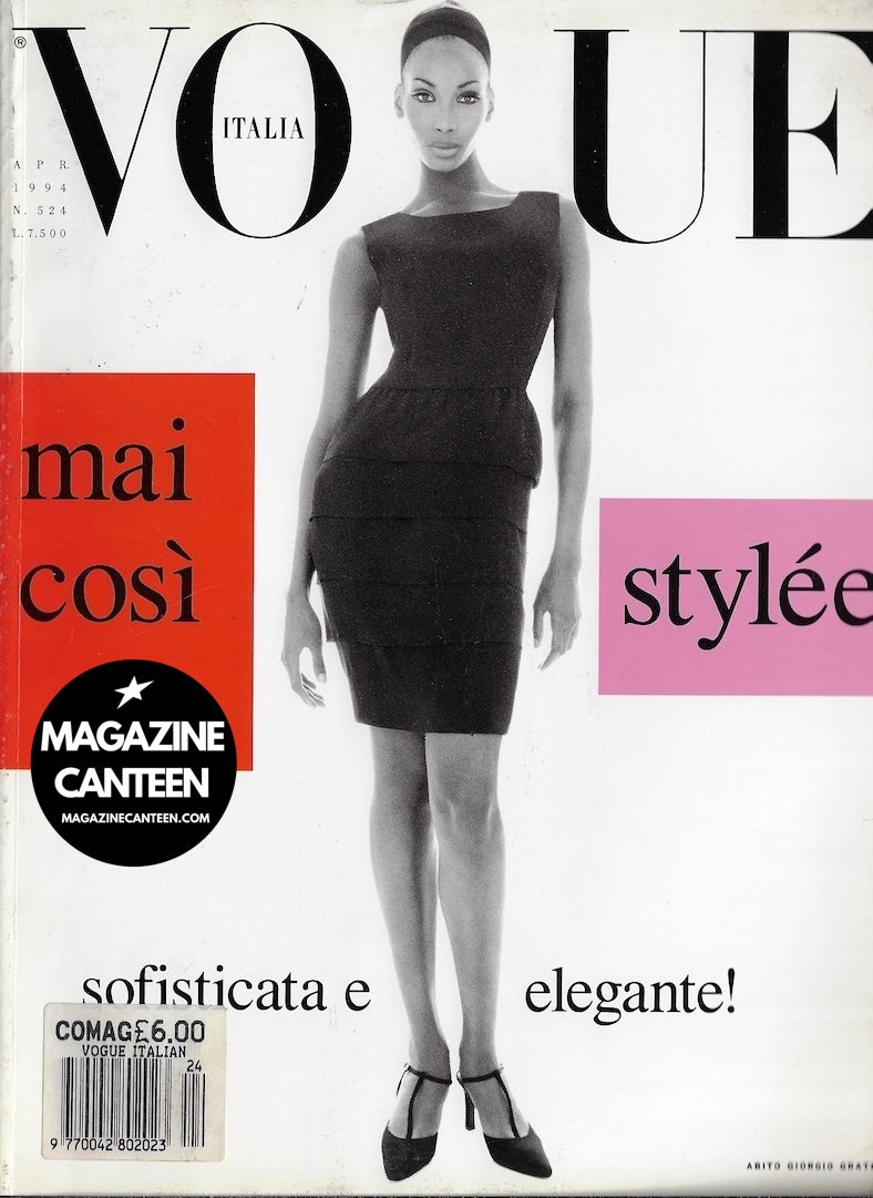 Vogue Italia Magazine 1994 - Beverly Peele BRUCE WEBER Marianne Faithfull