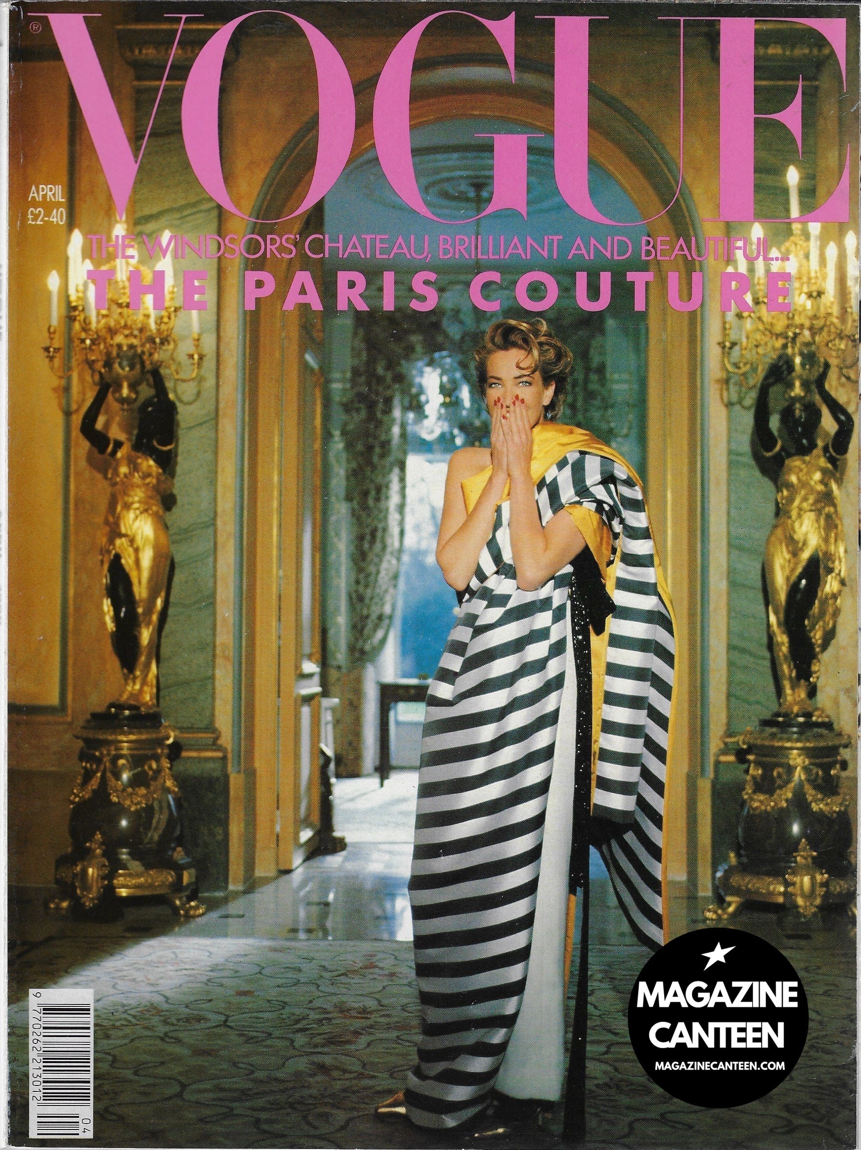 Vogue Magazine April 1990 - TATJANA PATITZ