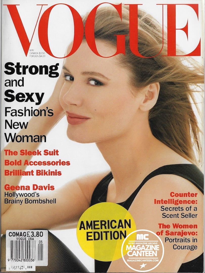Vogue USA Magazine May 1994 - GEENA DAVIS Niki Taylor