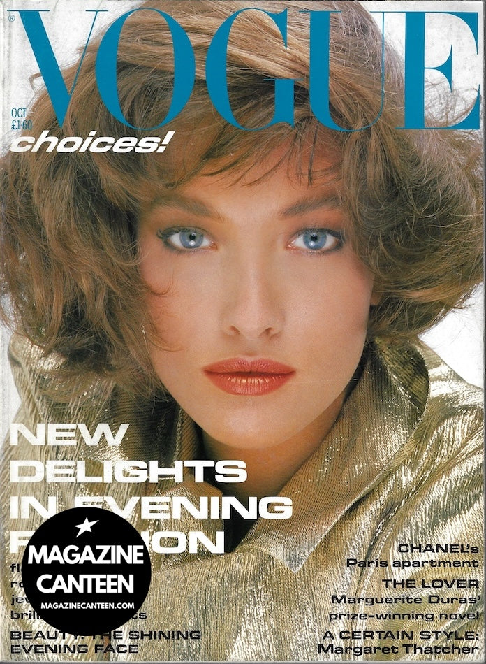 Vogue Magazine October 1985 - Tatjana Patitz HANS FEURER Herb Ritts