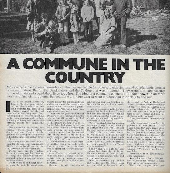 Crow Hall Commune NORFOLK Drinkwater