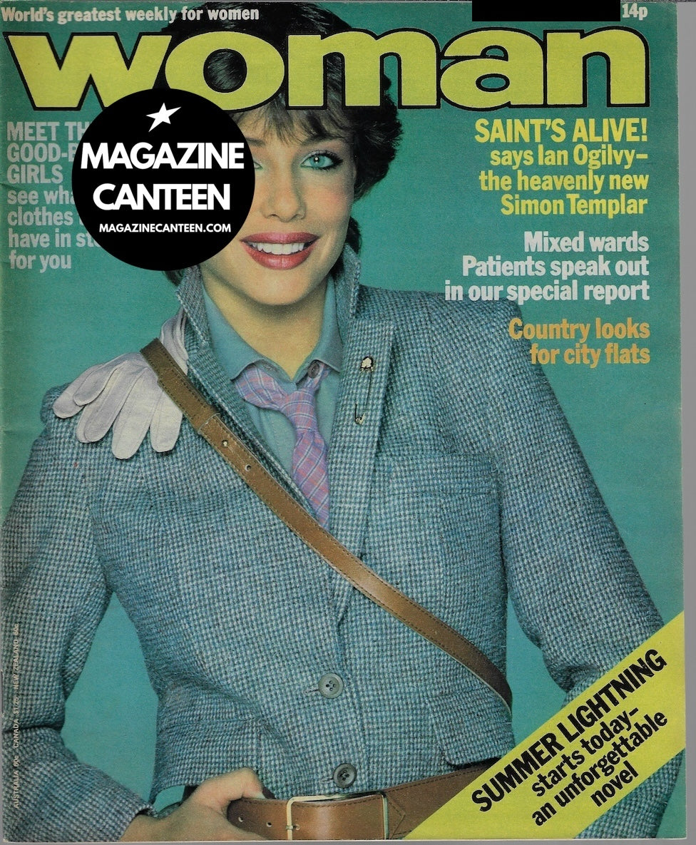 rare first cover Woman Magazine - Kelly LeBrock Ian Ogilvy