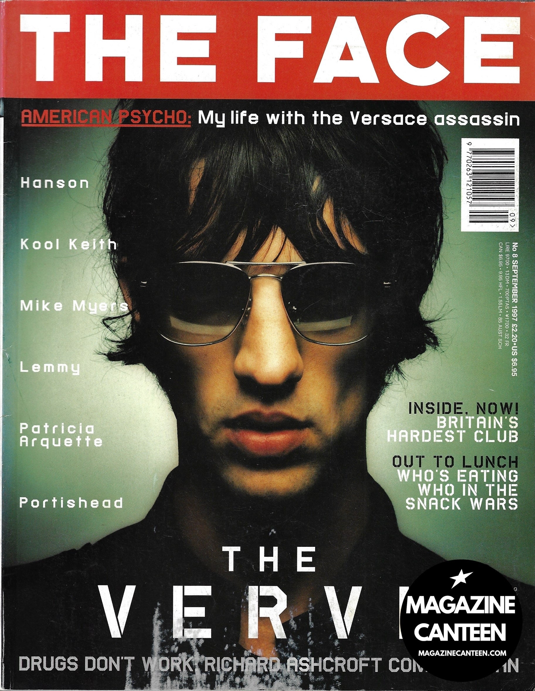 The Face Magazine 1997 - The Verve RICHARD ASHCROFT Patricia Arquette
