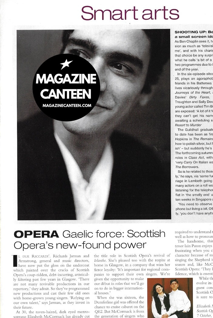 Harpers & Queen Magazine - BEN CHAPLIN Smart Arts HARRISON