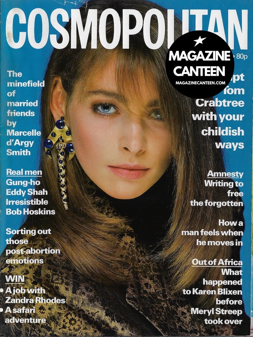 Cosmopolitan Magazine - Joanna Pacula BOB HOSKINS Zandra Rhodes