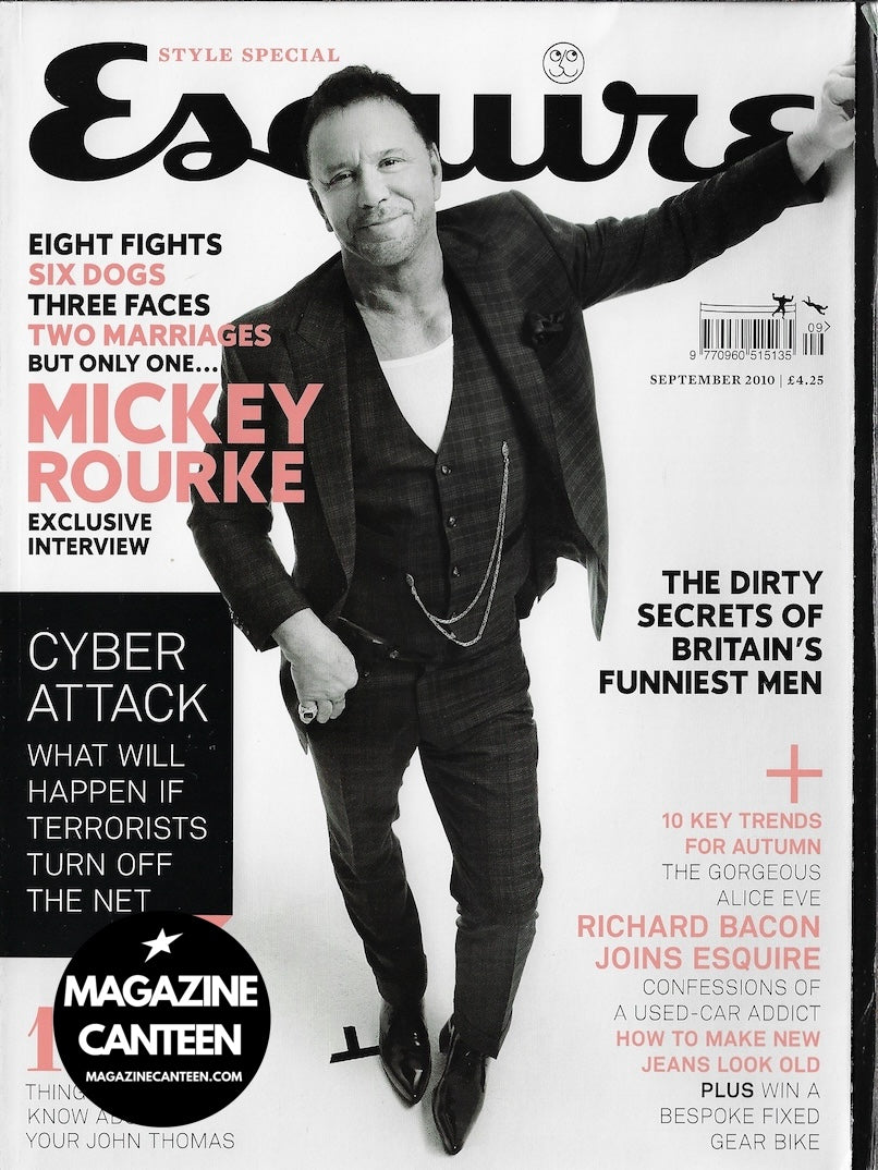 Esquire Magazine - Mickey Rourke Alice Eve 2010