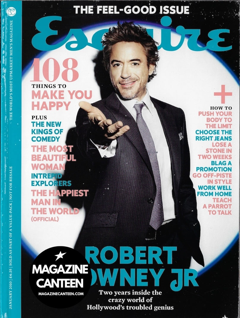 Esquire Magazine - ROBERT DOWNEY Jr Zoe Saldana