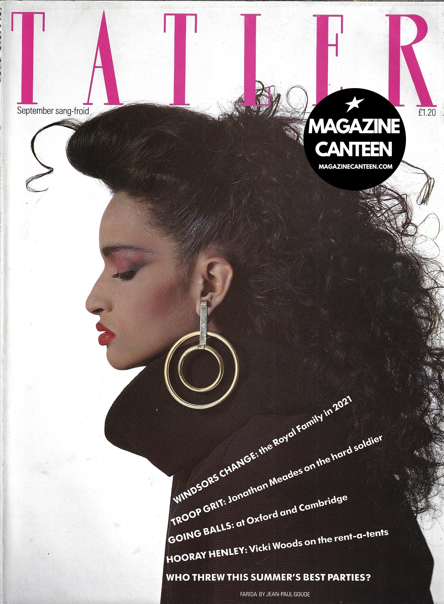 Tatler Magazine - FARIDA Jean Paul Goude MOD SQUAD David Bailey