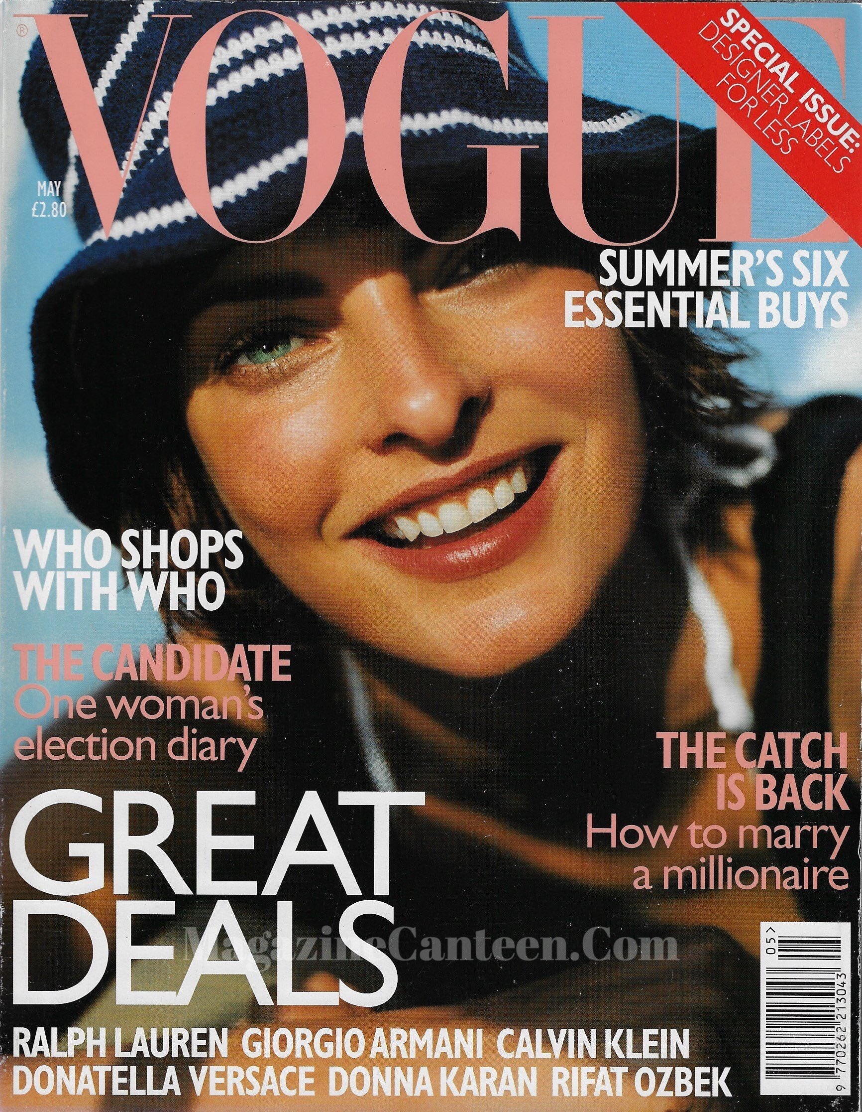 Vogue Magazine May 1997 - Linda Evangelista
