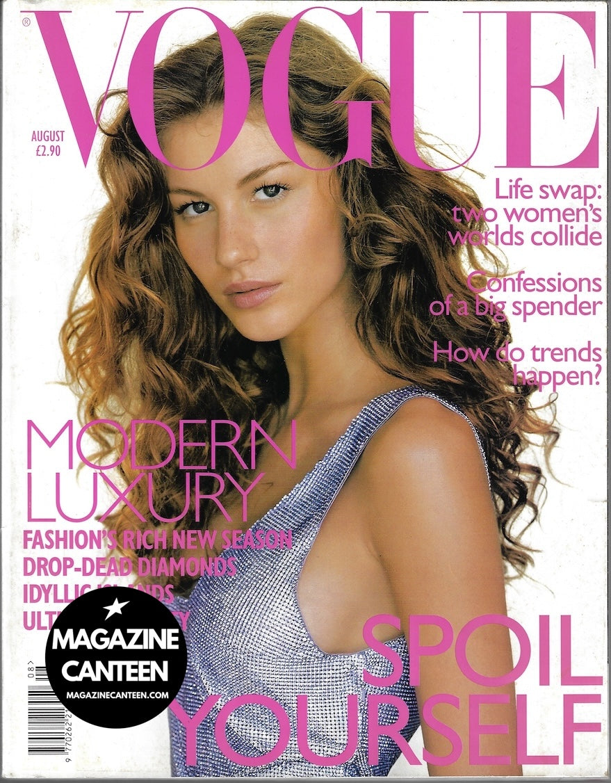 Vogue Magazine August 1998 - Gisele Bundchen BRIDGET HALL Tim Walker