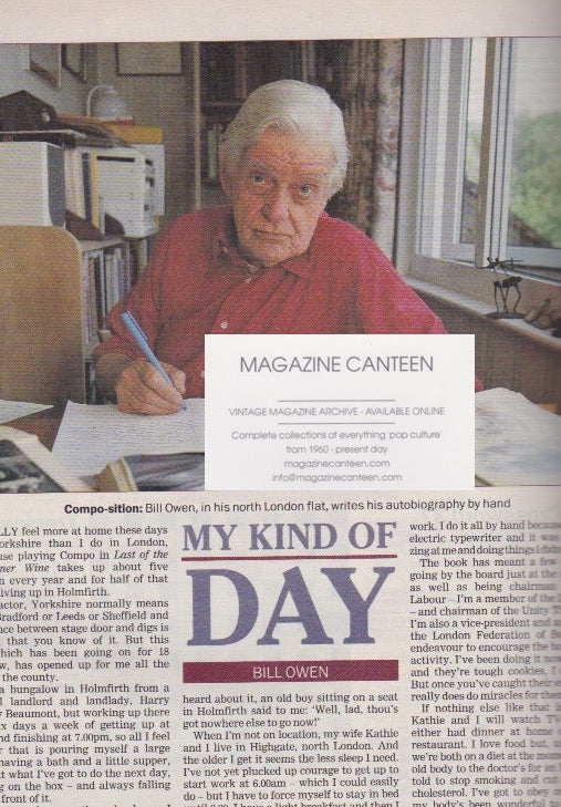 Radio Times Magazine - Bill Owen - My Kind of Day