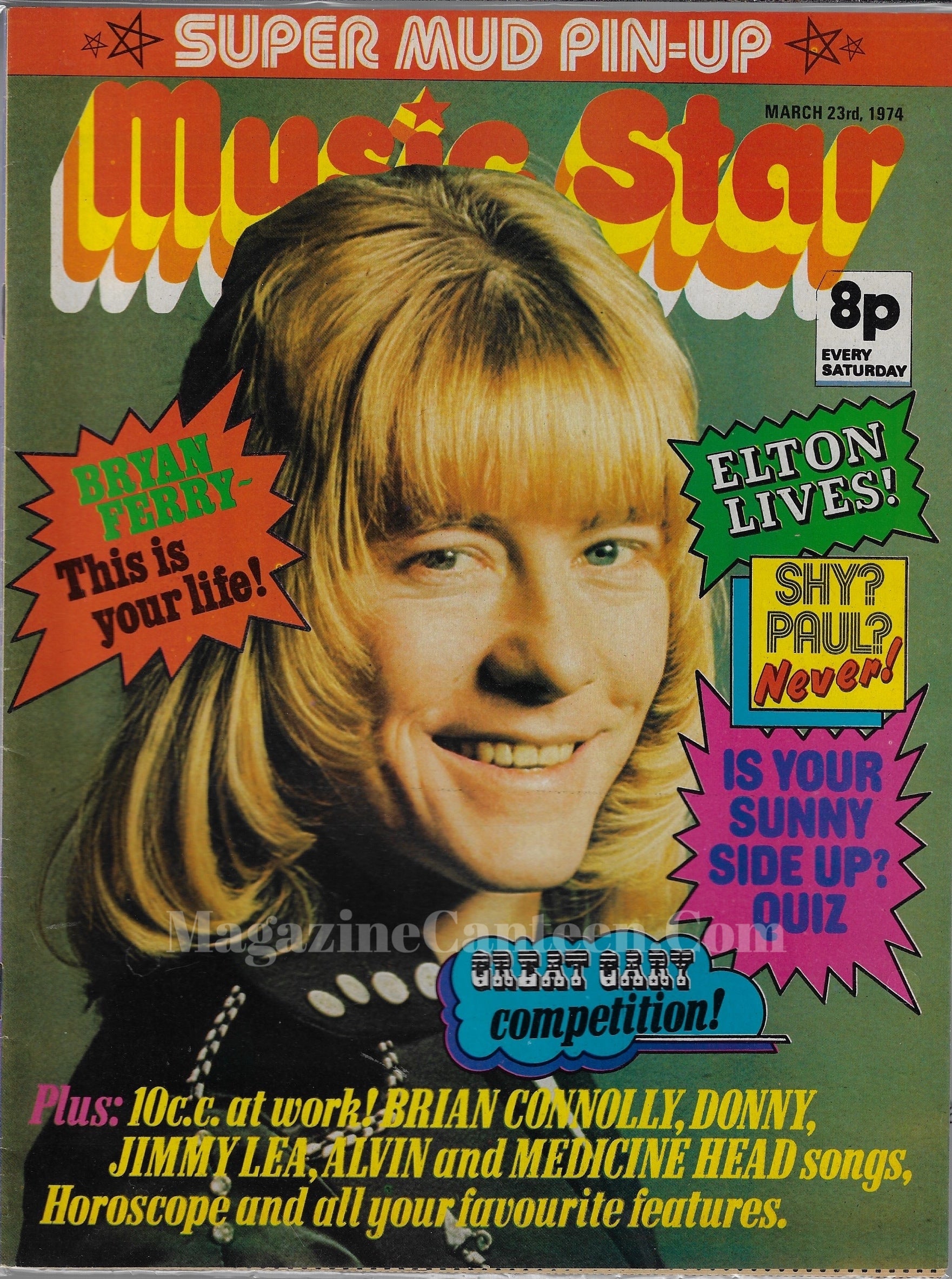 Music Star Magazine - Brian Connolly The Sweet 1974