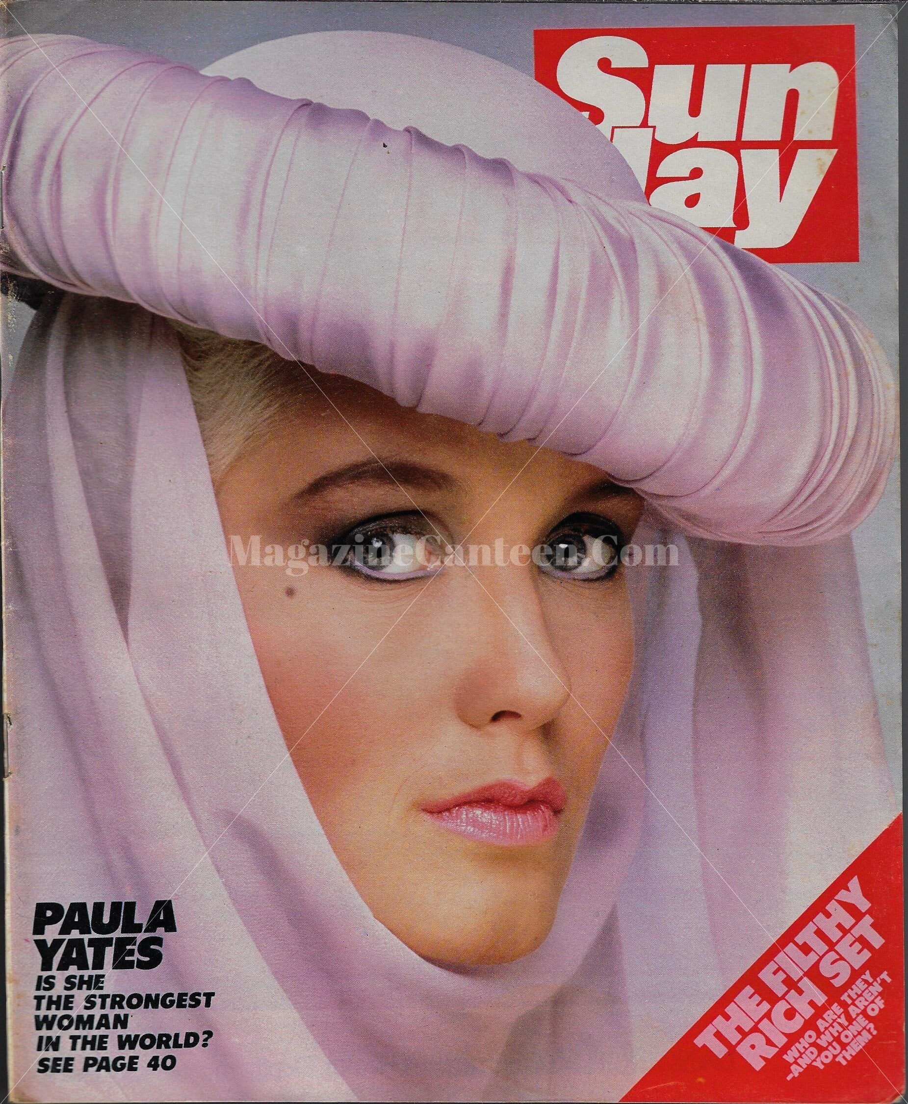 Brian Aris Sun Day Magazine - Paula Yates