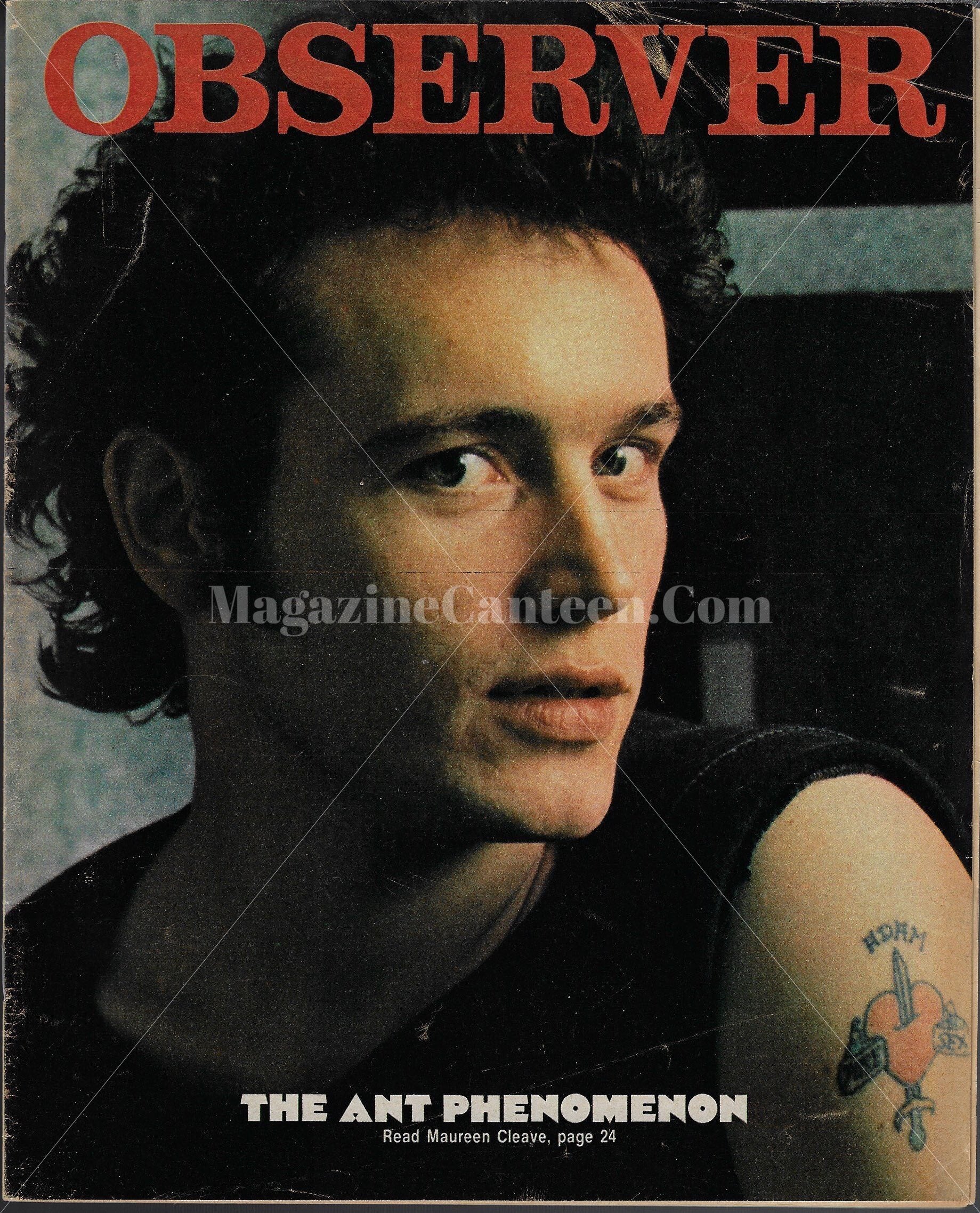 The Observer Magazine - Adam Ant A at home