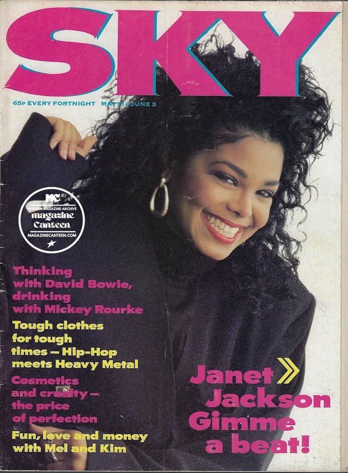 Sky Magazine - Janet Jackson Mickey Rourke River Phoenix – magazine canteen