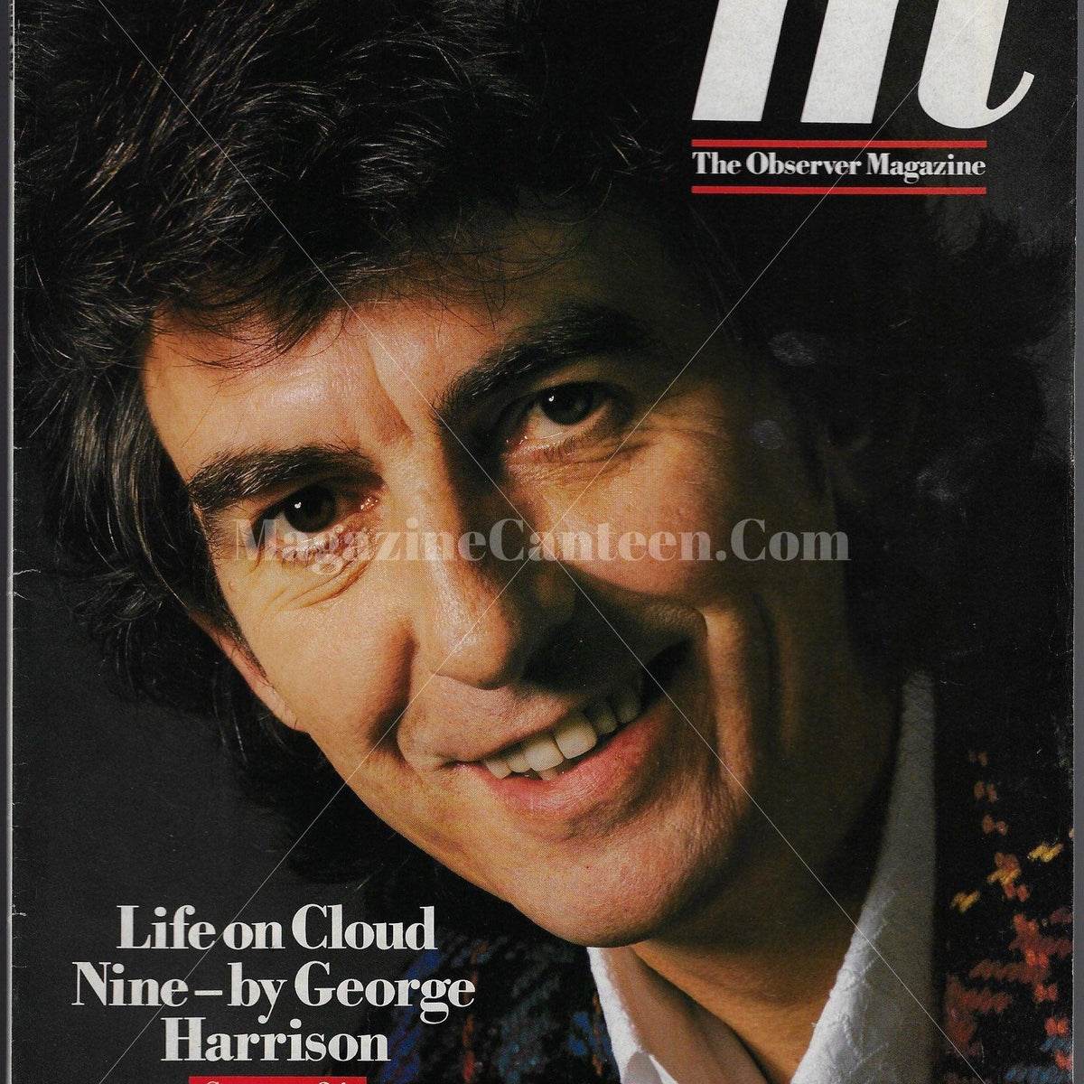 The Observer Magazine George Harrison The Beatles Magazine Canteen
