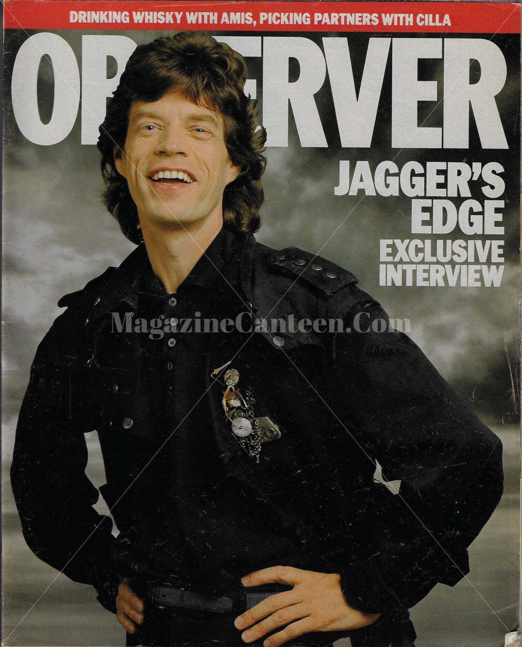 The Observer Magazine Mick Jagger Terry O Neill Magazine Canteen the-observer-magazine-mick-jagger-terry-o-neill-magazine-canteen