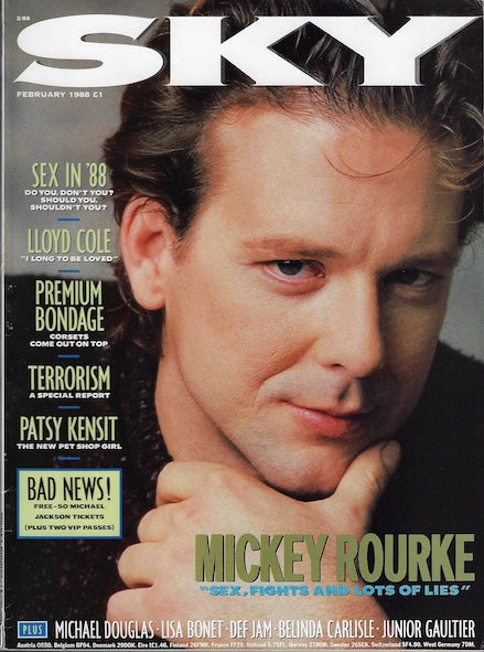 Sky Magazine - Mickey Rourke Lisa Bonet Patsy Kensit – magazine canteen