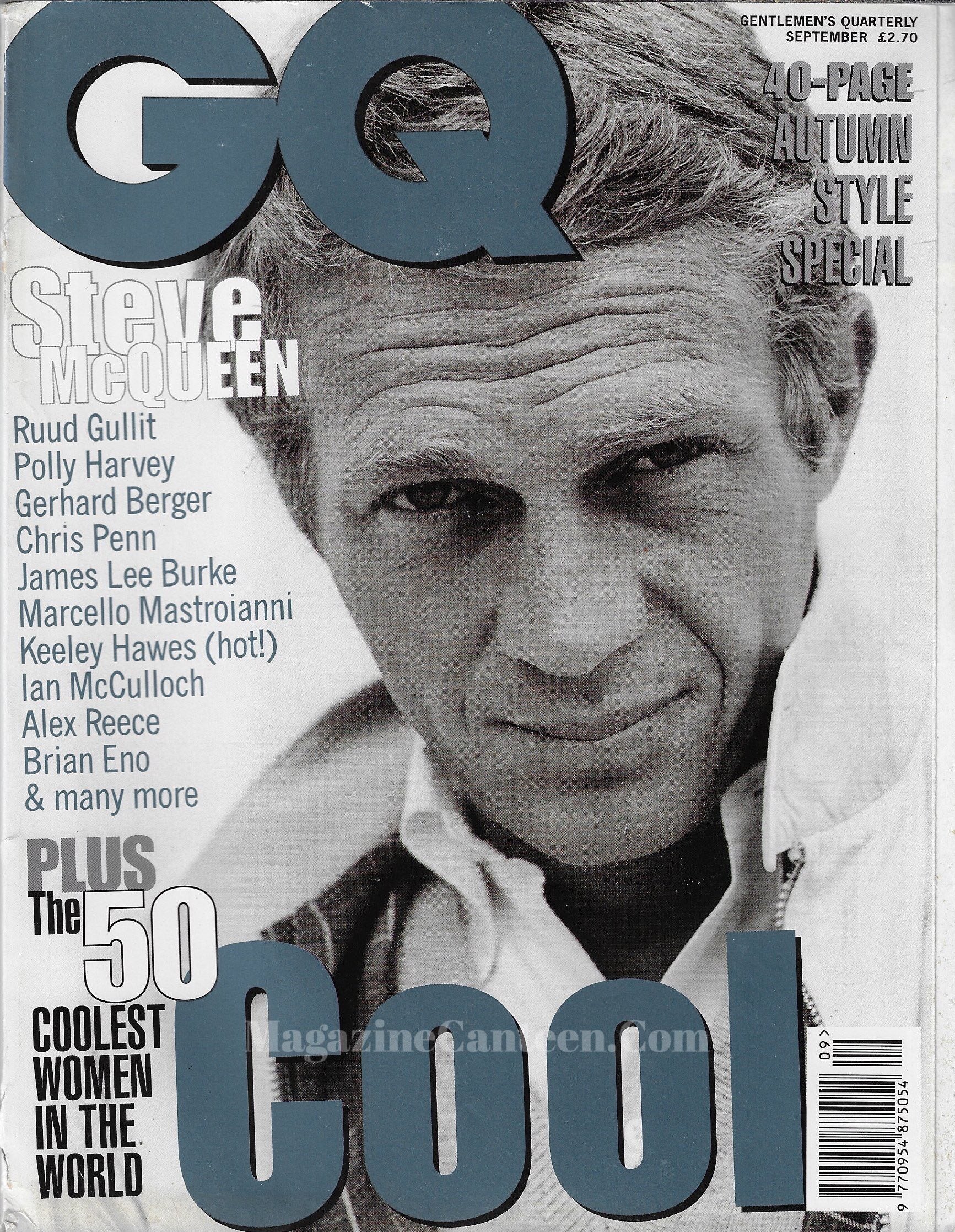 GQ Magazine September 1996 - Steve McQueen