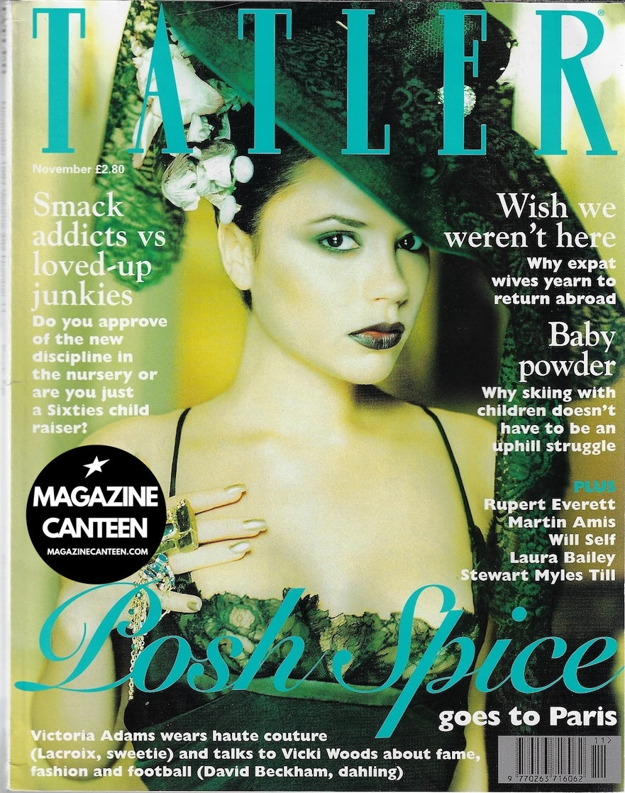 rare Tatler Magazine - VICTORIA BECKHAM The Spice Girls 1997