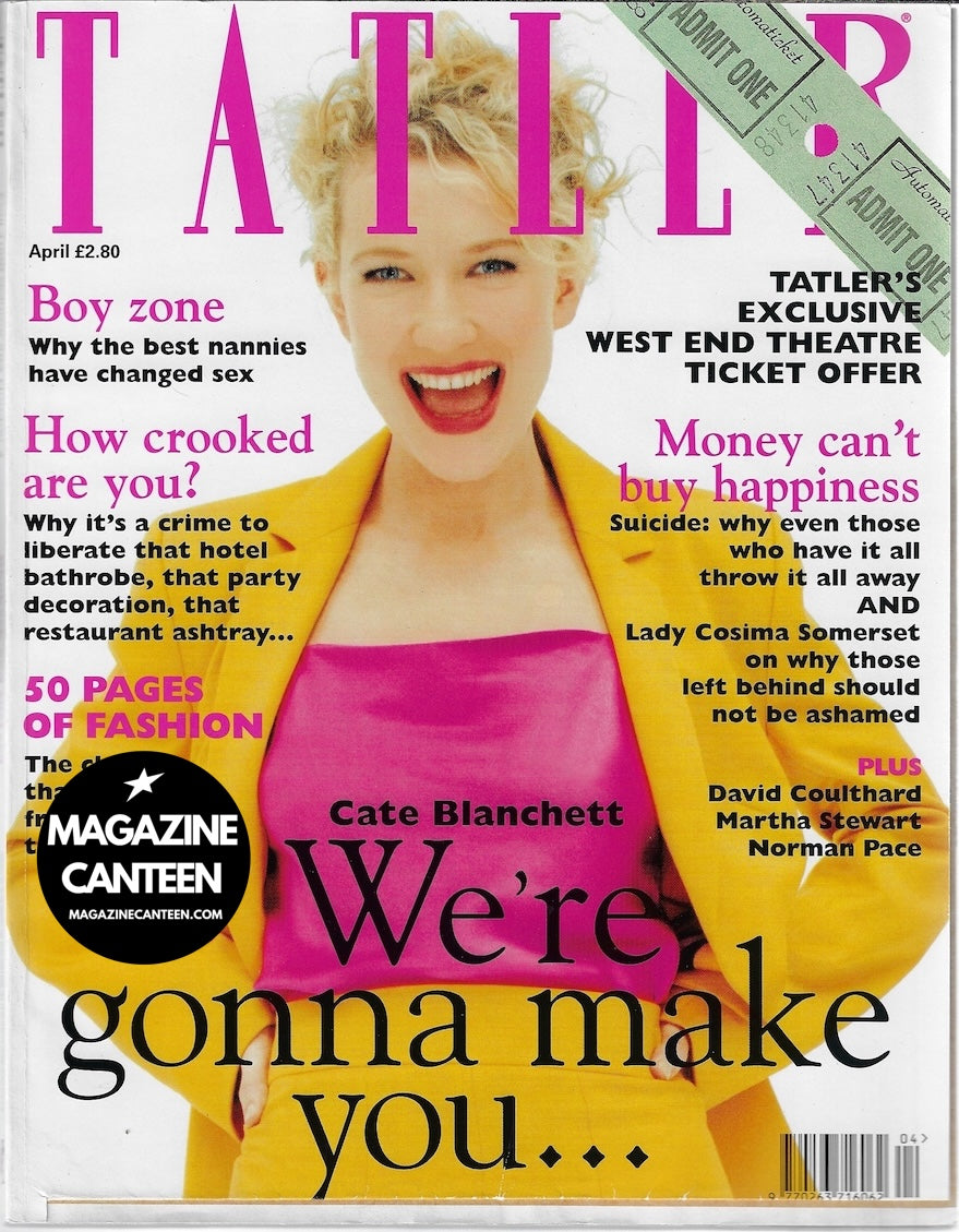 Tatler Magazine - CATE BLANCHETT Hans Feurer