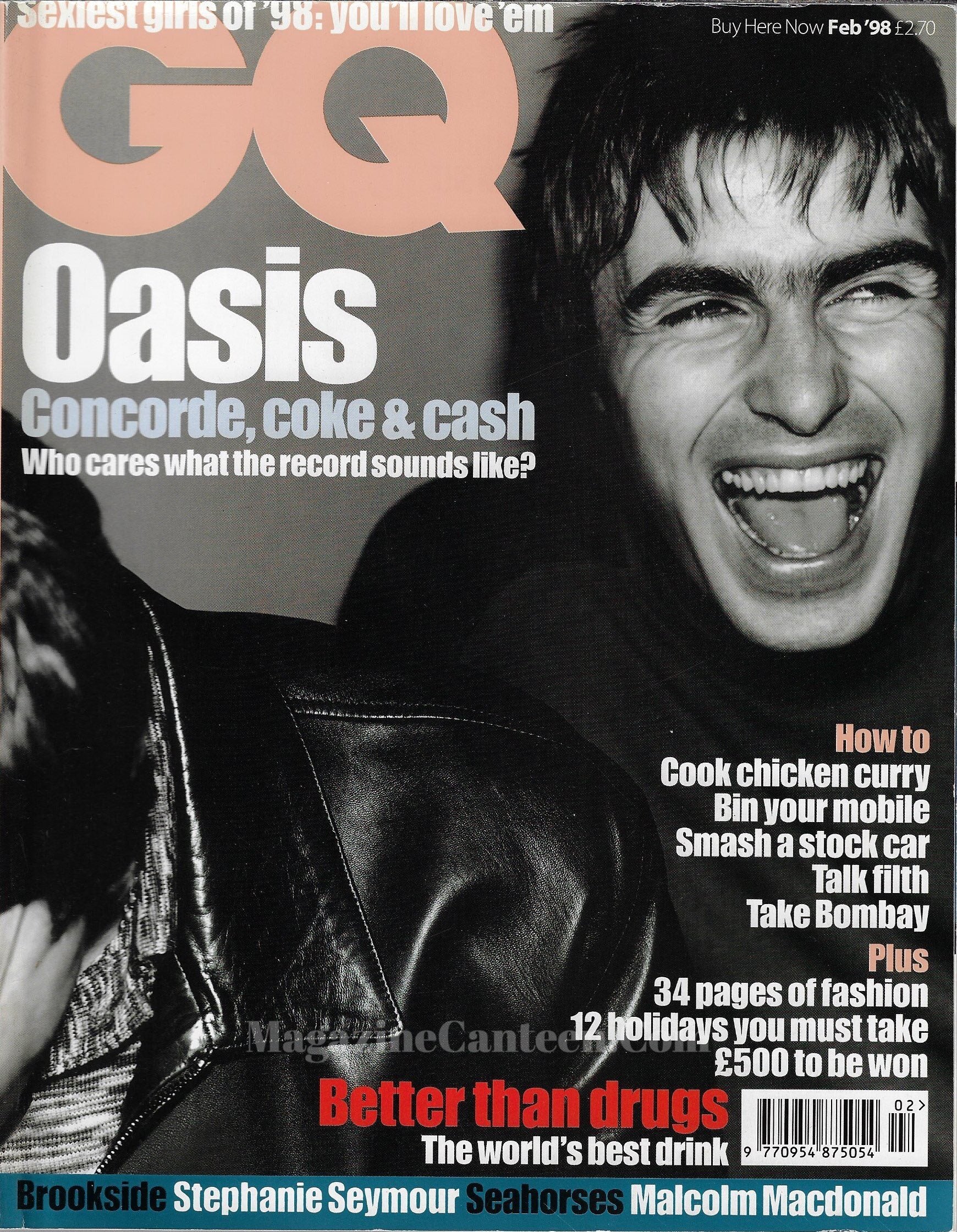 GQ Magazine February 1998 - Oasis