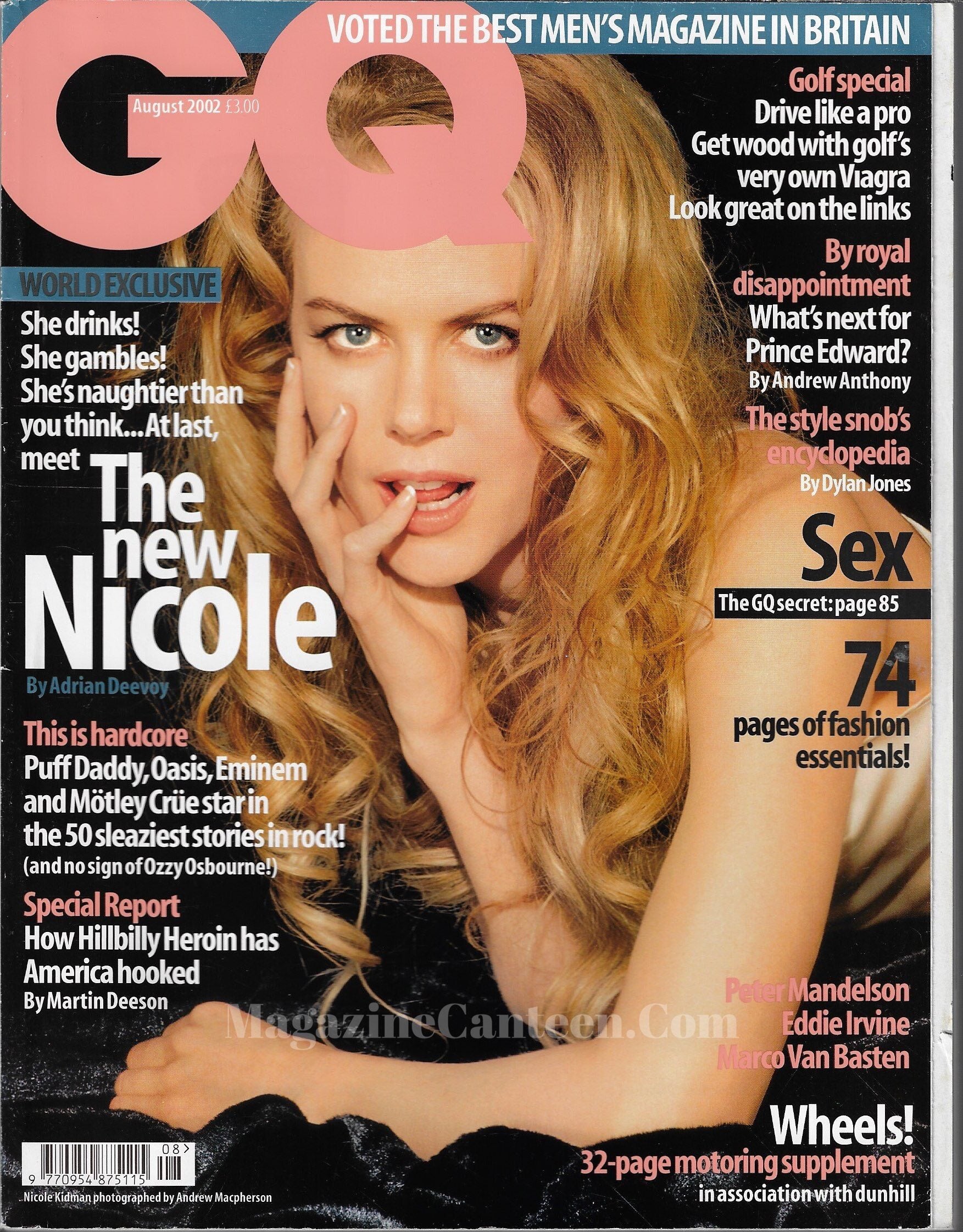 GQ Magazine August 2002 - Nicole Kidman