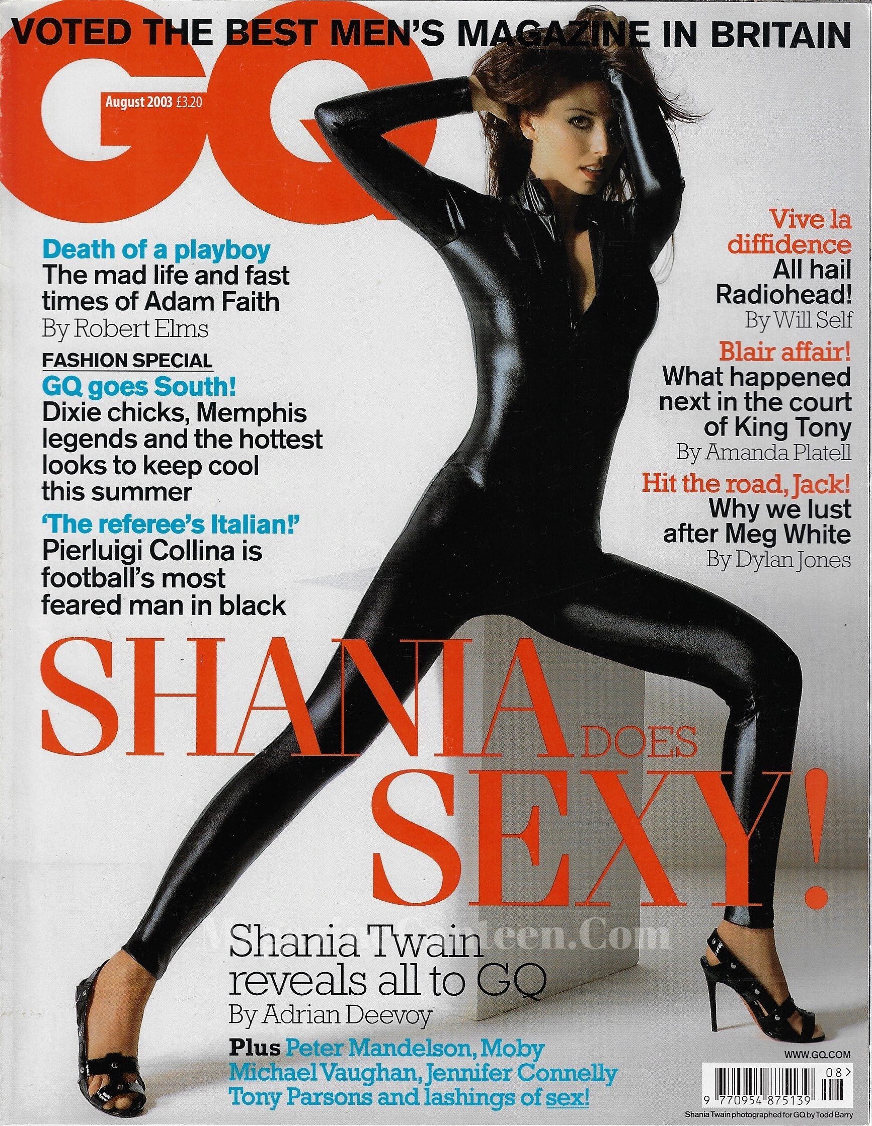 GQ Magazine August 2003 - Shania Twain