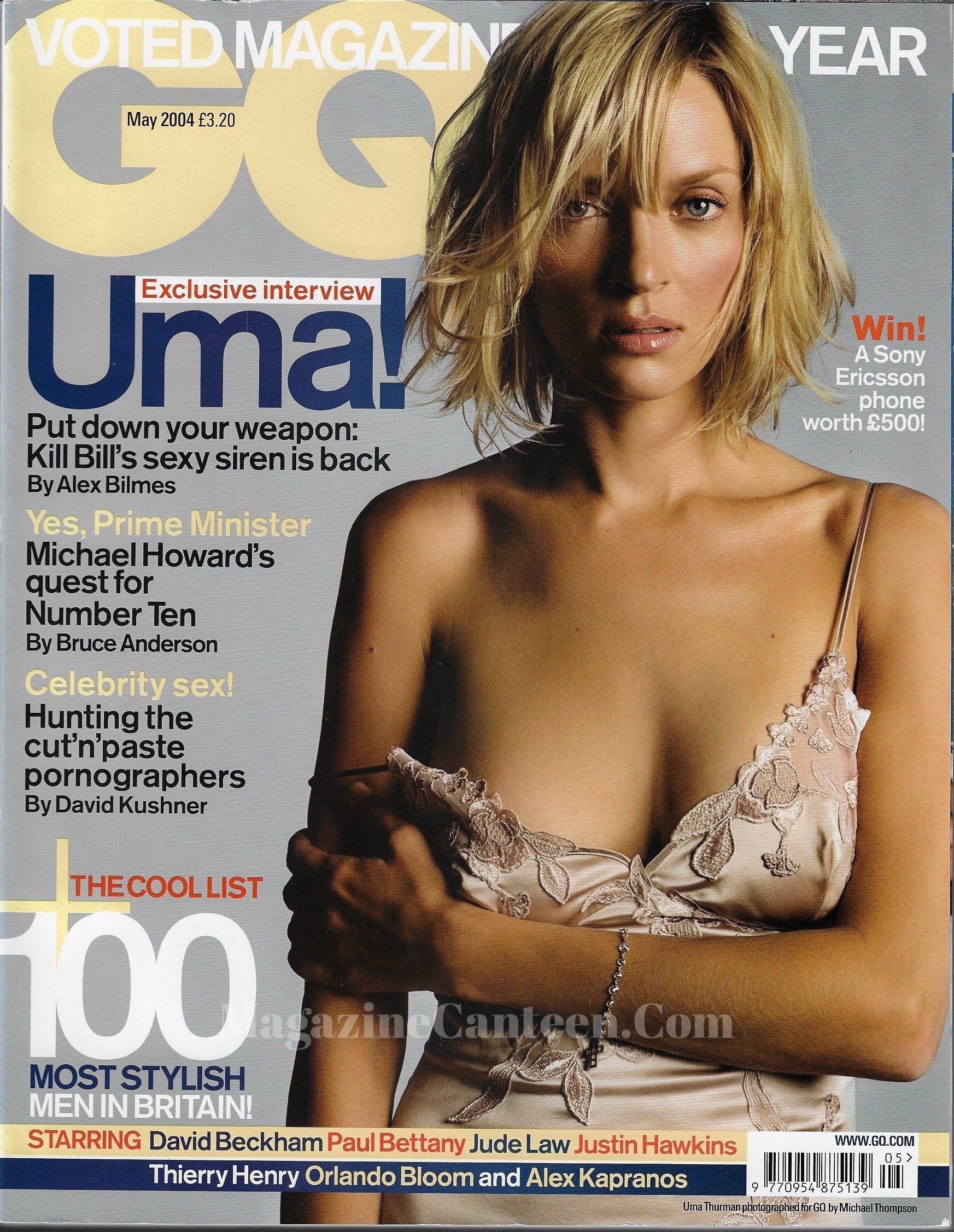 GQ Magazine May 2004 - Uma Thurman