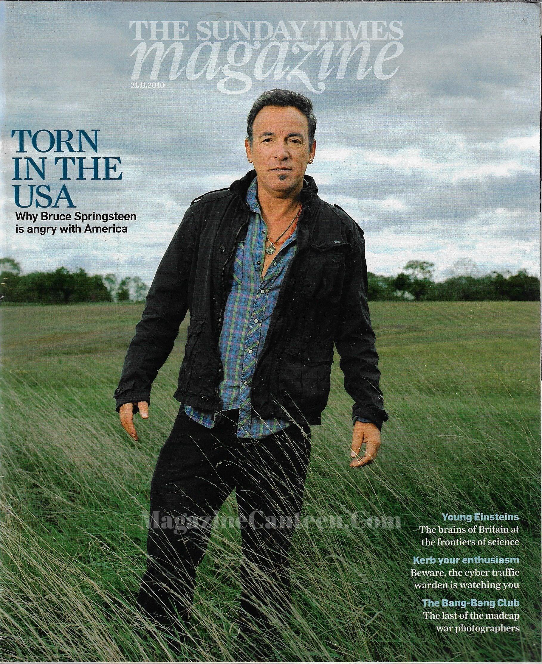 Springsteen 2006 Magazine The Sunday Times Magazine - Bruce Springsteen – magazine canteen