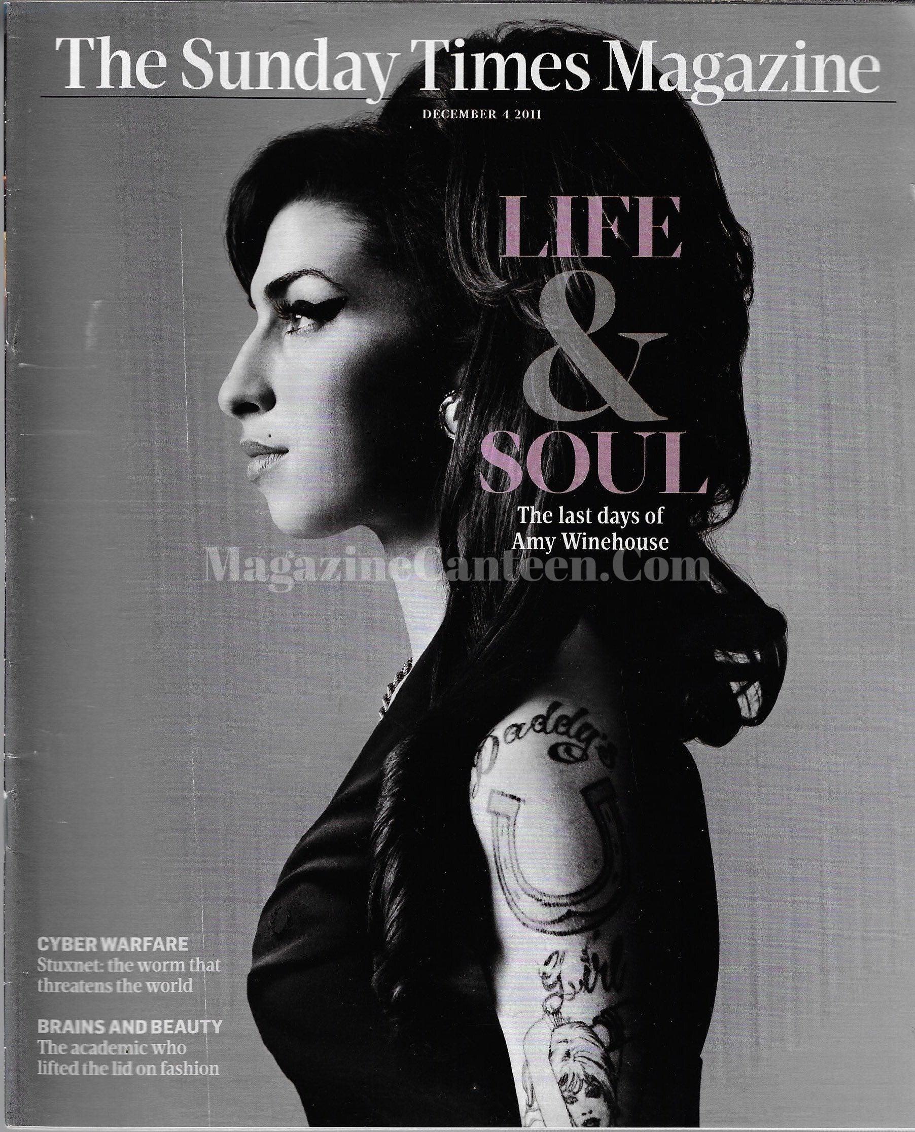 The Sunday Times Magazine - Amy Winehouse – magazine canteen