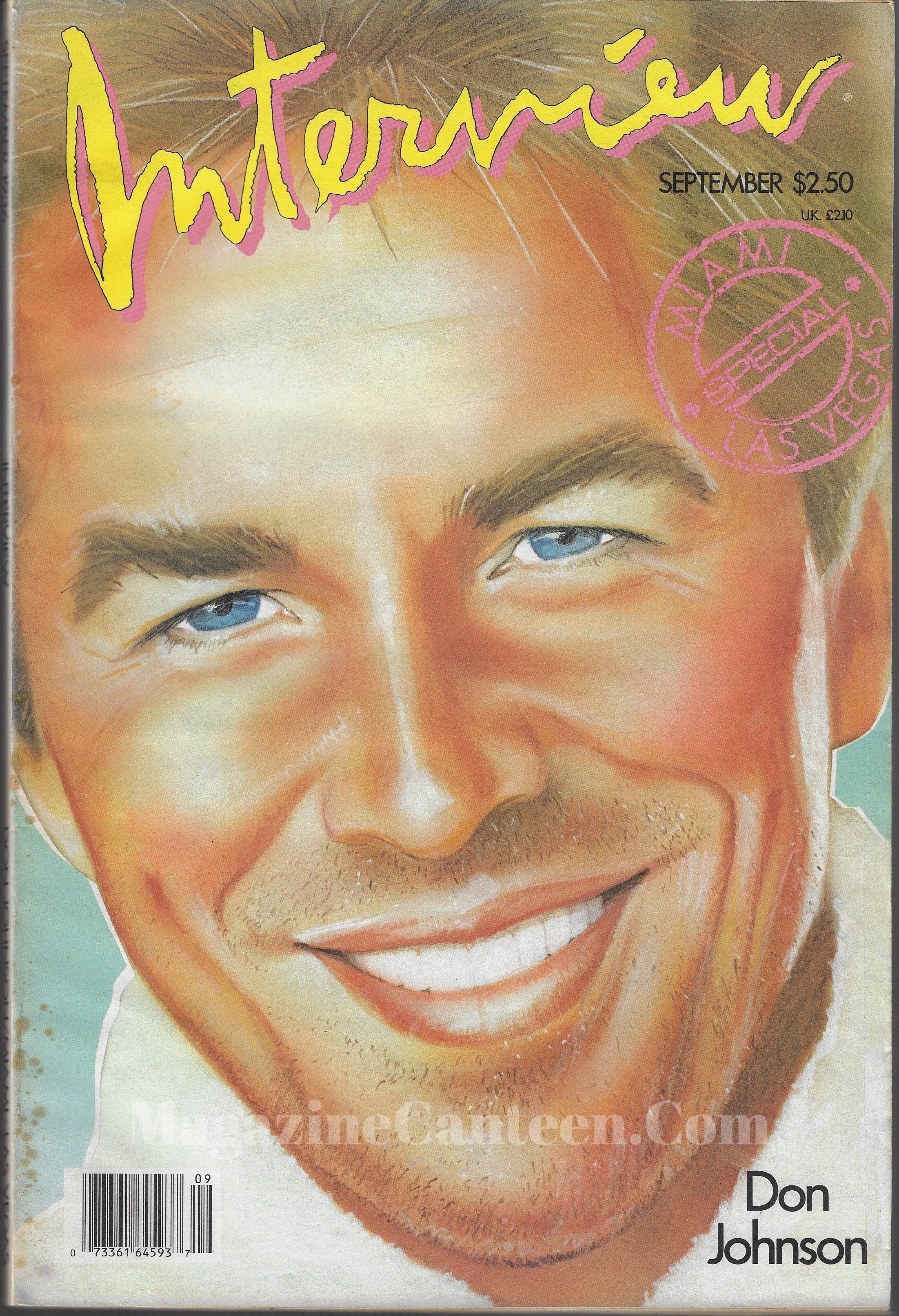 Andy Warhol Interview Magazine don johnson