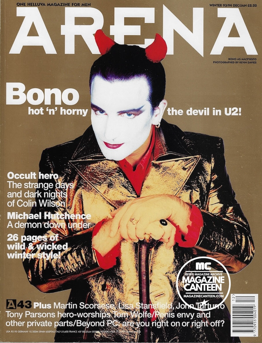 Arena Magazine - U2 Bono MICHAEL HUTCHENCE Stella Tennant Lisa Stansfield