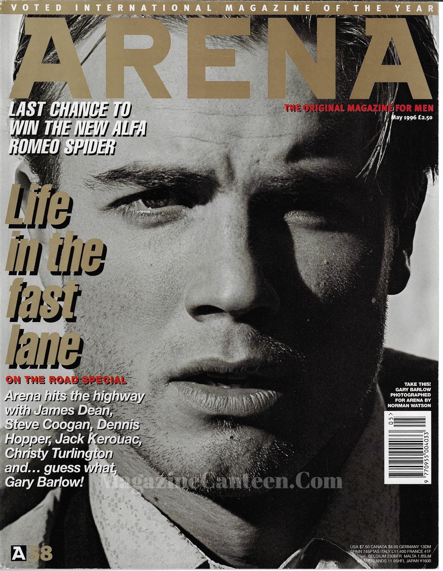 Arena Magazine 58 Gary Barlow Magazine Canteen