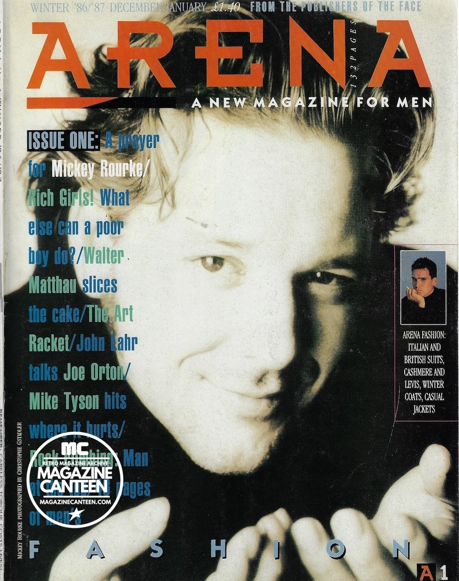 Arena Magazine 1 - MICKEY ROURKE Mike Tyson ZANE O'DONNELL 1986