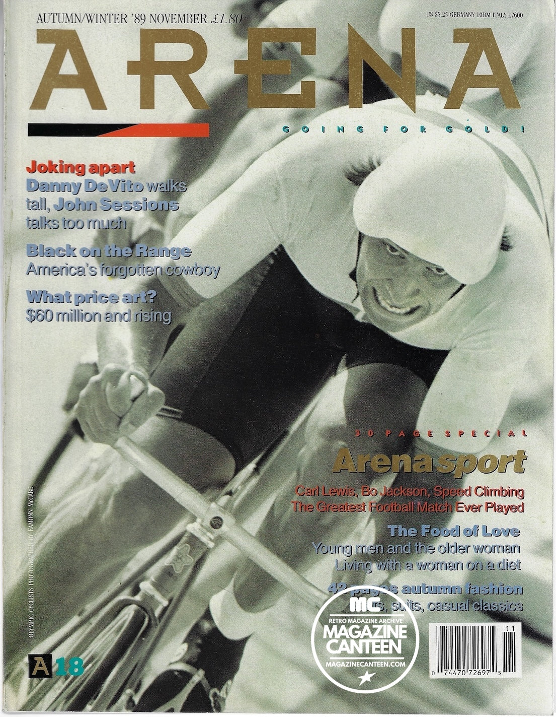 Arena Magazine - Eamonn McCabe BARRY NICK KAMEN John Sessions 1989
