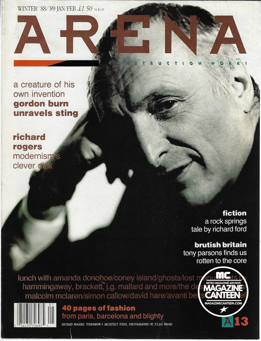 Arena Magazine - Richard Rogers Amanda Donohoe Simon Callow