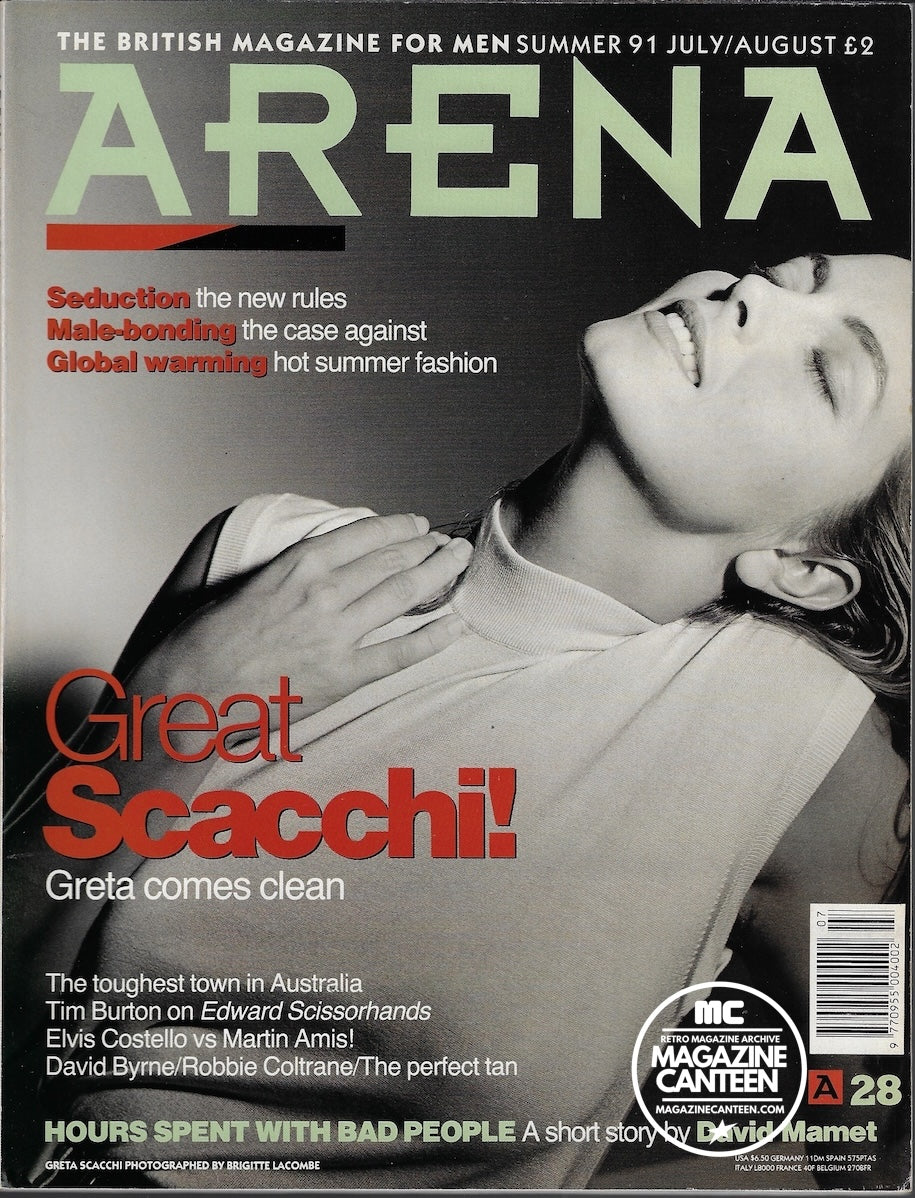 Arena Magazine - Greta Scacchi ROBBIE COLTRANE David Byrne TIM BURTON