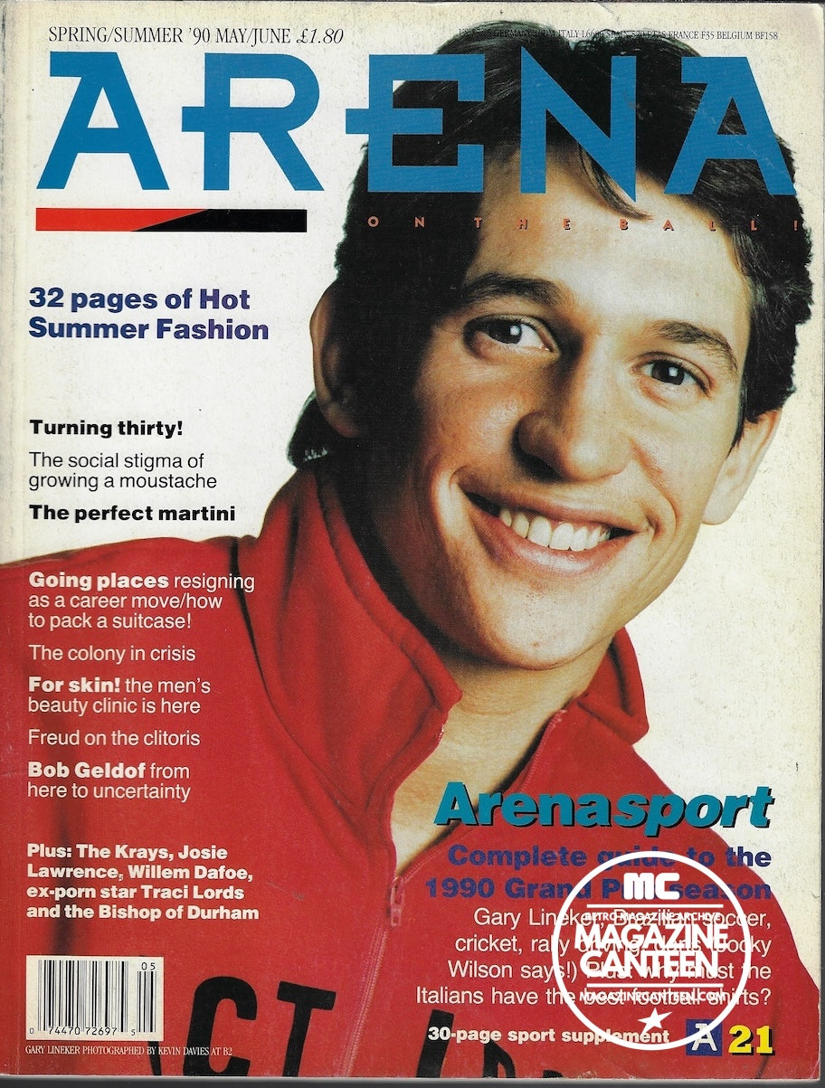 Arena Magazine - Gary Lineker TRACI LORDS Willem Dafoe BOB GELDOF