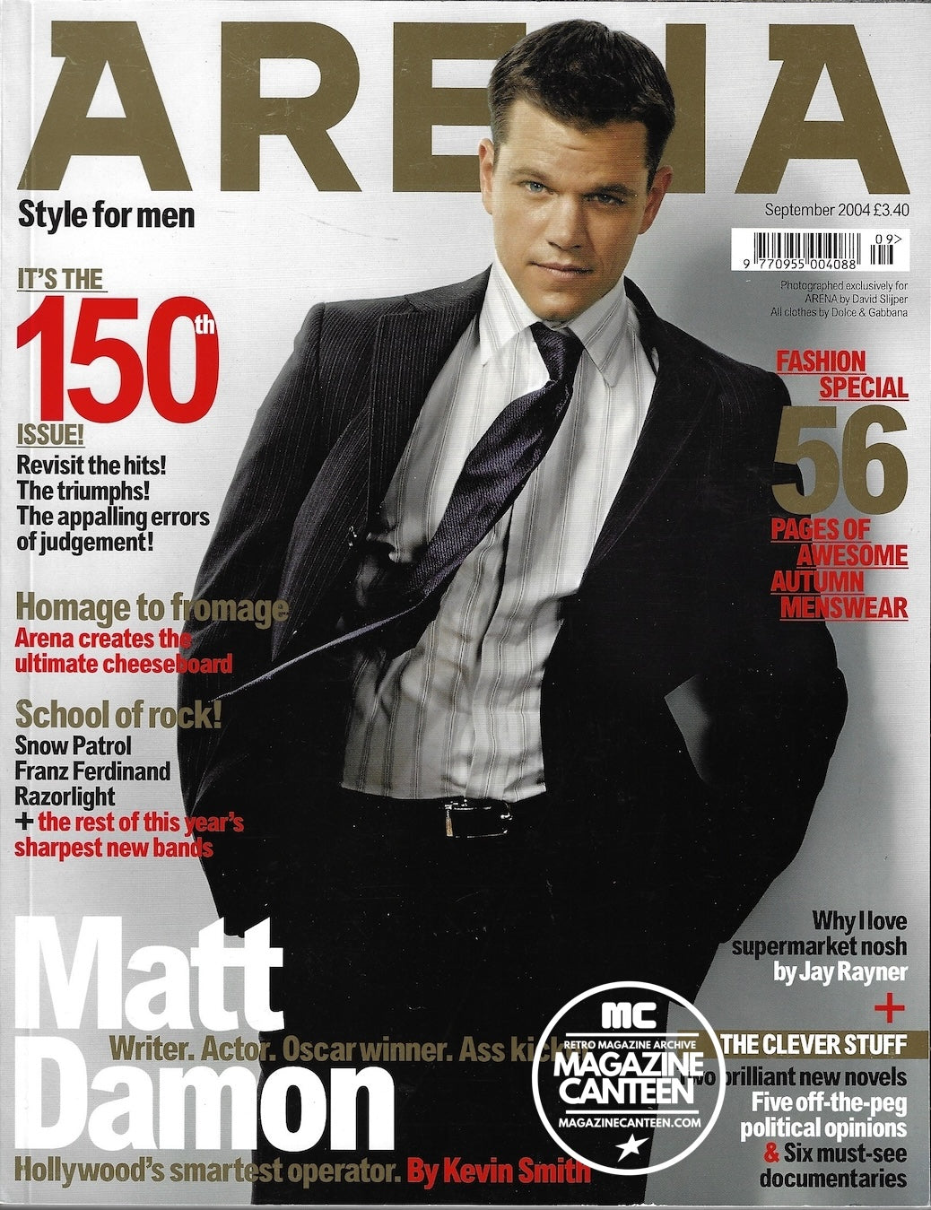 Arena Magazine - Matt Damon MONET MAZUR Paul Smith