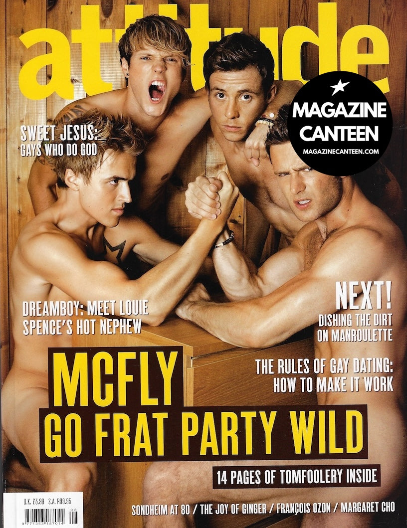 Attitude Magazine 195 - MCFLY Harry Judd 2010 naked issue rare