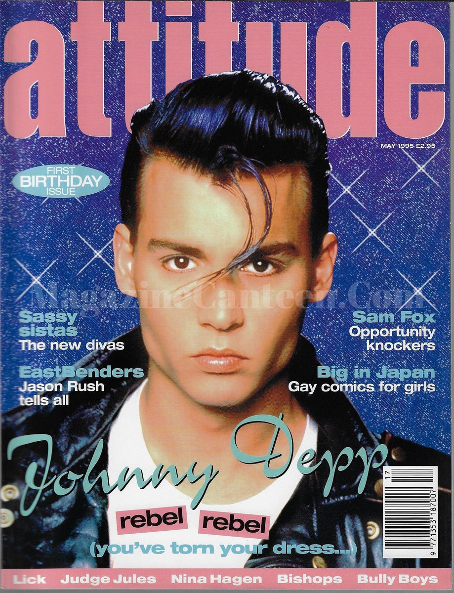 Attitude Magazine 13 - Johnny Depp 1995 – magazine canteen