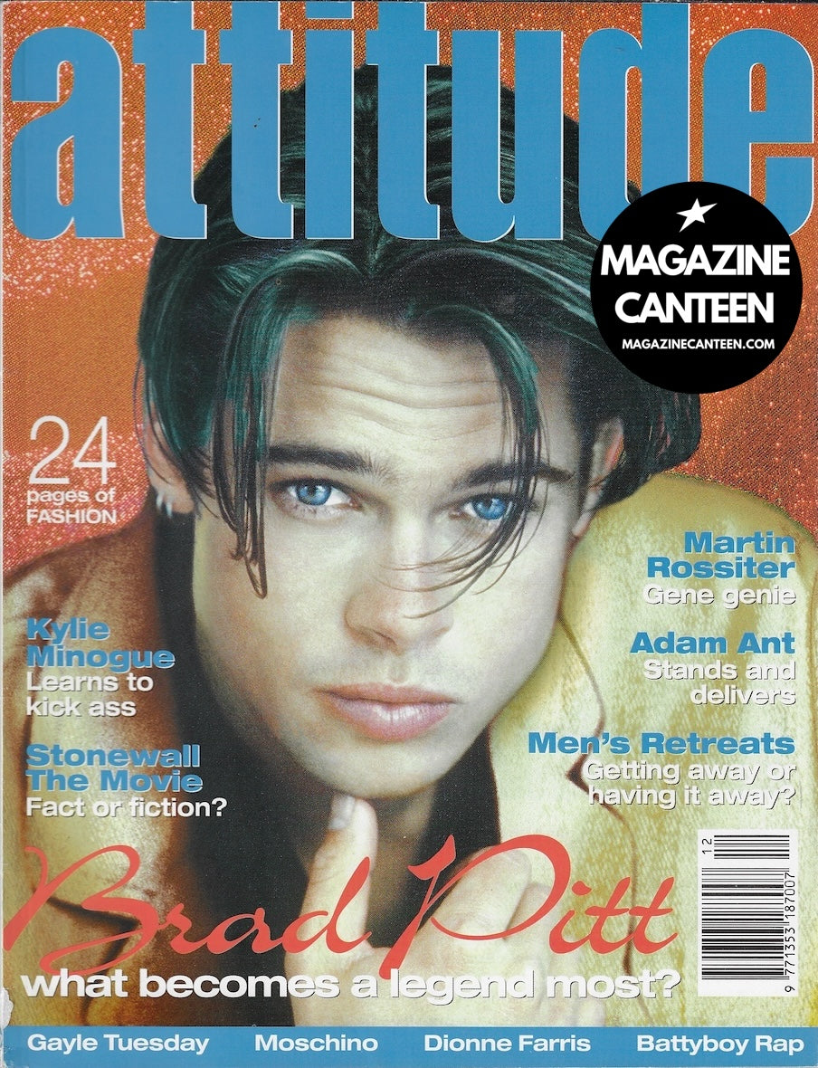 Attitude Magazine 12 - Brad Pitt KYLIE MINOGUE Adam Ant GENE