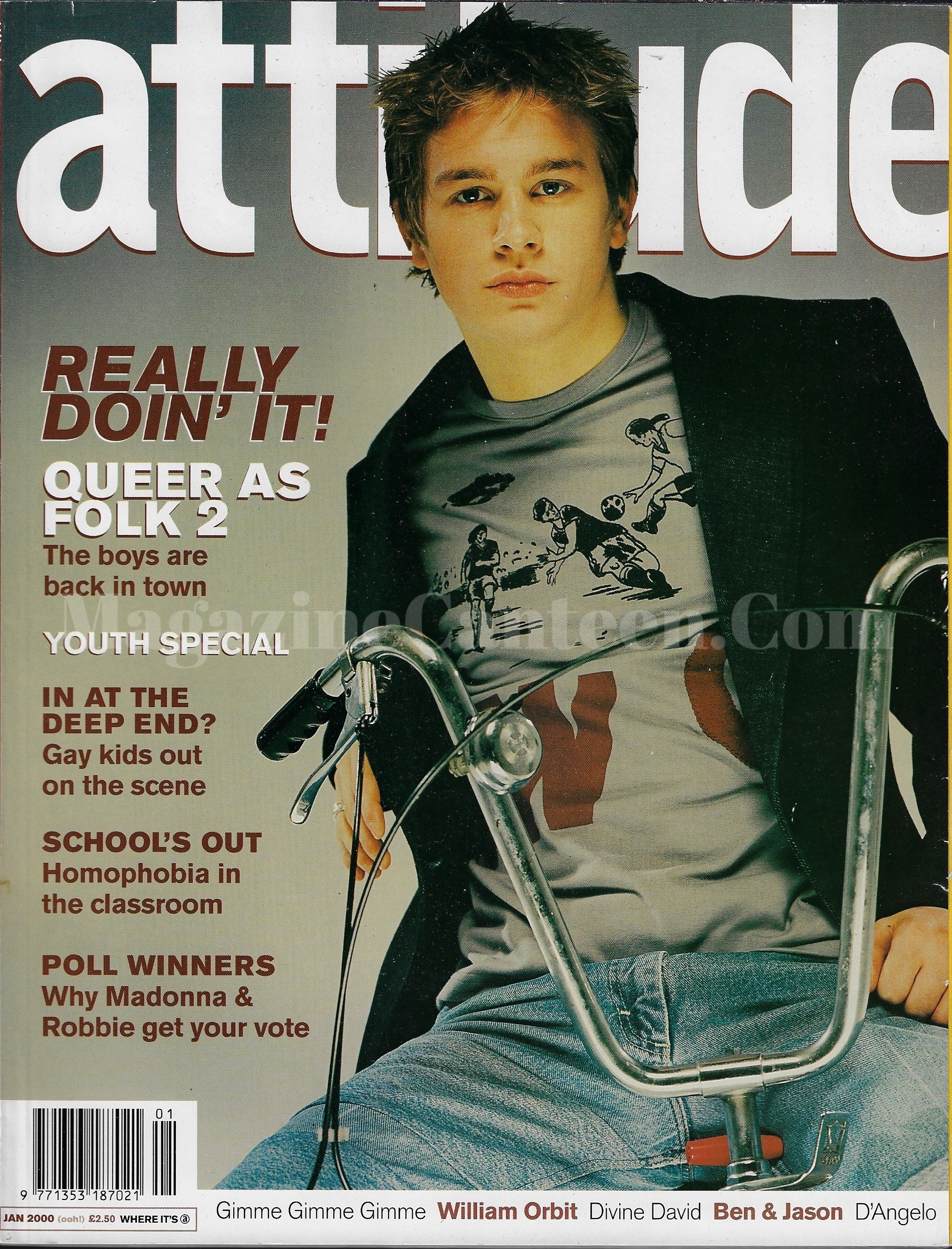 Attitude Magazine 69 - Charlie Hunnam 2000 – magazine canteen