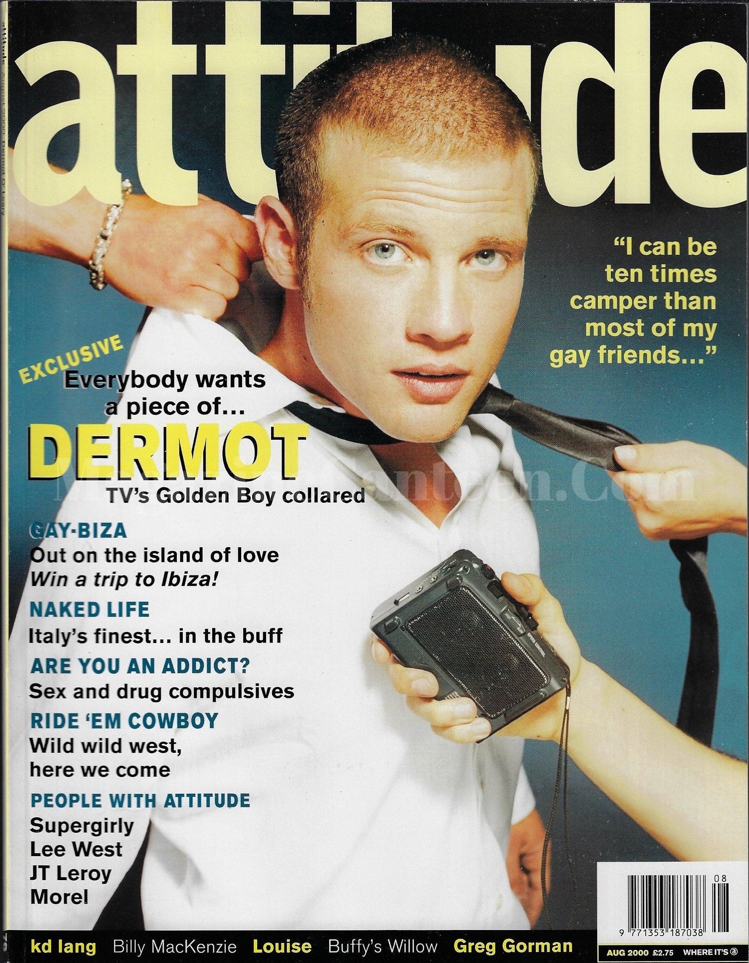 Attitude Magazine 76 - Dermot O'Leary 2000 – magazine canteen