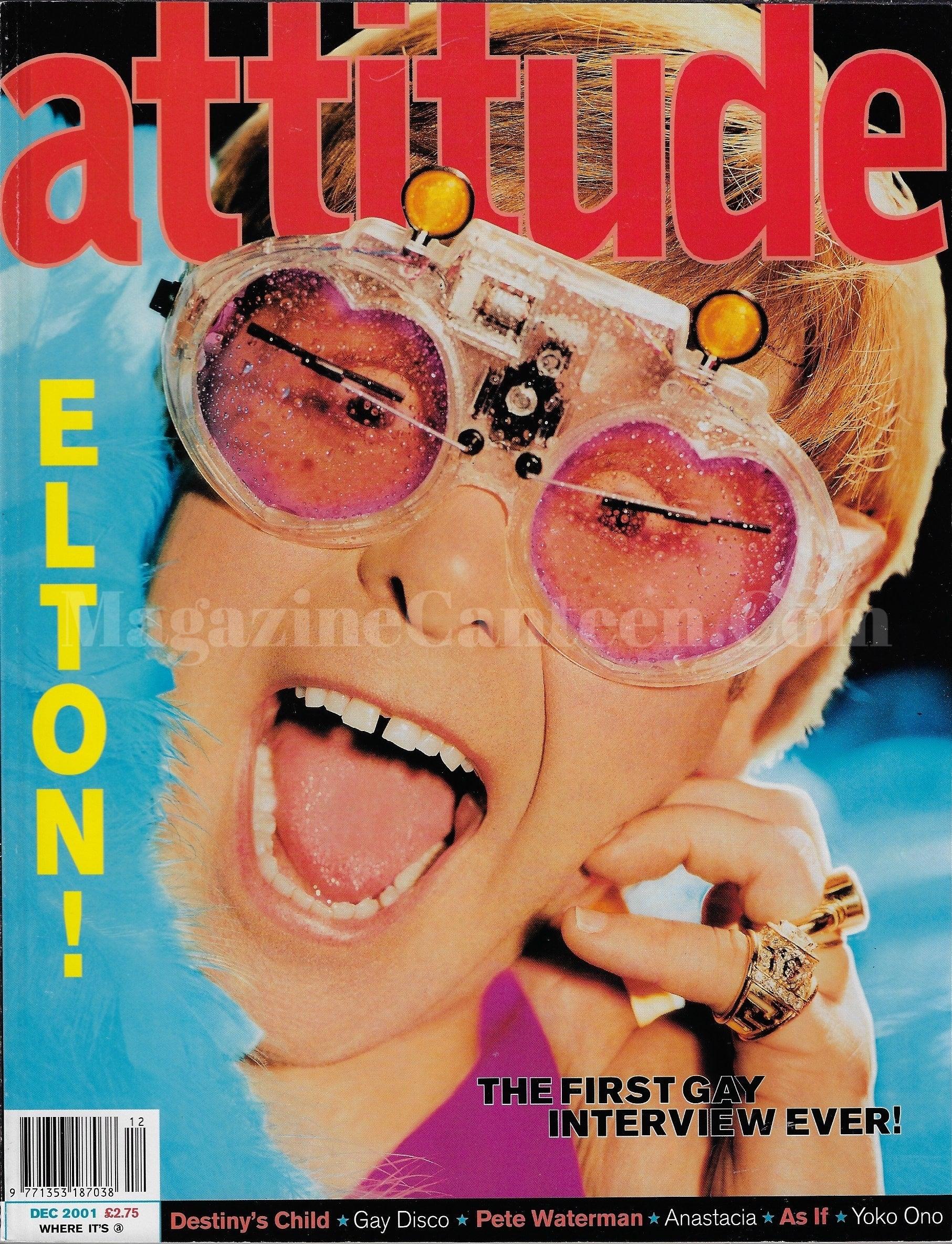 2001 Magazine Attitude Magazine 92 - Elton John 2001 – magazine canteen