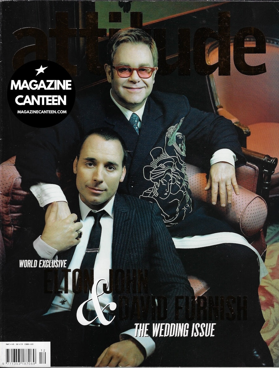 Attitude Magazine 140 - ELTON JOHN David Furnish AMANDA LEPORE